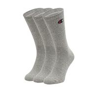 Champion Unisex Core 3pp Crew Ankle Socks, Grigio Melange Chiaro, 5-Mar UK