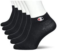 Champion Unisex Core 6PP Quarter Ankle Socks, Nero, 35-38