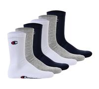 Champion Unisex Crew Socks 6 Pairs Basic Sport Socks