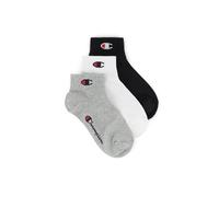 Champion Unisex-Kids and Teen's Basics 3pk Quarter Socks, Light Grey Melange, 9-11.5
