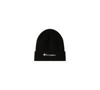 Champion Unisex Kid's Junior Caps (806070) -Recycled Acrylic Knitted Yarn Embroidered Script Logo Beanie, Black (KK001), One Size