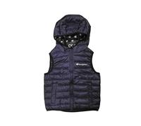Champion Unisex Kid's Legacy Outdoor K-Light Wr Allover Contrast Logo Hooded S/L Vest, Navy Blue, 11-12 Years