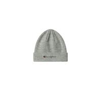 Champion Unisex Lifestyle Caps (806064) - Recycled Acrylic Knitted Yarn Embroidered Script Logo Beanie Hat, Grey (EM021)