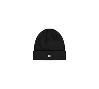 Champion Unisex-Adult Lifestyle Caps (806065) -Recycled Acrylic Knitted Yarn Embroiedered C-Logo Beanie Hat, Black (KK001), One Size