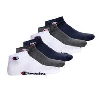Champion Unisex Socks, 6 Pack - Quarter Socks, Basic, Logo