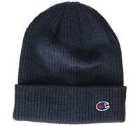 Champion Unisex's Logo Cuff Beanie Hat, Dark Blue Heather, One Size