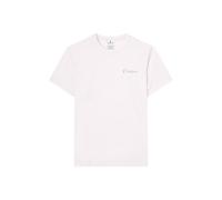 Champion Women’s Crewneck T-Shirt, Short Sleeves, 100% Cotton, Breathable, with Printed Logo on The Front Pink