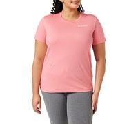 Champion Women's American Classics-Small Script Logo S-S Short Sleeve T-Shirt, Intense Pink, M