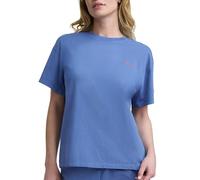 Champion Women's Classic Short Sleeve Graphic T-Shirt, Loose Fit, Script Logo, Coastal Fjord, M