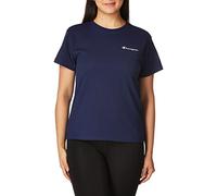 Champion Women's, Classic Short Sleeve T-Shirt, Lightweight Tee, Script Logo (Plus, Athletic Navy, XL