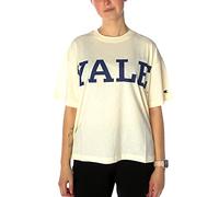 Champion Women's College-S-S Short Sleeve T-Shirt, Cream, M