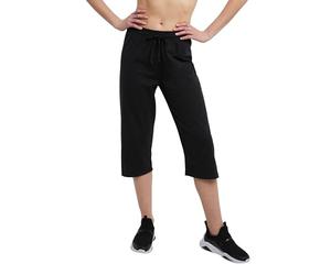 Champion Women's Coton Jersey Capris - Black - Large