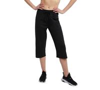 Champion Women's Cotton Jersey Capris, Black, M