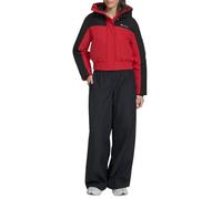 Champion Women's Cropped Hooded Ski Bomber, Black/Red