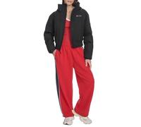 Champion Women's Cropped Hooded Ski Bomber Jacket, Black, S