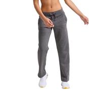 Champion Women's Fleece Open Bottom Sweatpants, Granite Heather, L UK