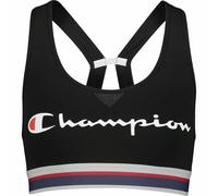 CHAMPION Womens Girls Racerback Crop Top, Black, size XS /UK 8