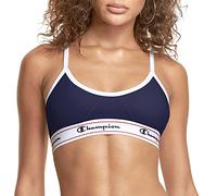 Champion Women's Heritage Bralette, Cotton Stretch Pullover, Moisture Wicking Bra, Single Or 2-Pack Sports, Opaque, Imperial Indigo, 1-Pack, XL