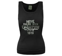 Champion Women's Heritage Fit Graphic Logo Sleeveless Vest in Black | Size: Medium Champion Black M