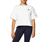 Champion Women's, Heritage Heavyweight T-Shirt, Crop Top, White-551260, Small