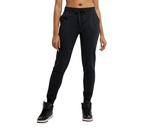 Champion Women's Jersey Pocket Pant Leggings, Black, M