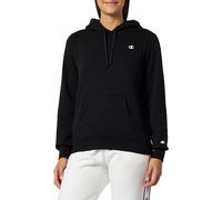 Champion Women's Legacy Basics W-Light Powerblend Fleece Hooded Sweatshirt, Black, M
