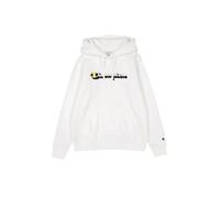 Champion Women's Legacy Graphic Shop W (117651) -Light Soft Compact Powerblend Fleece Hooded Sweatshirt, White (WW001), XL