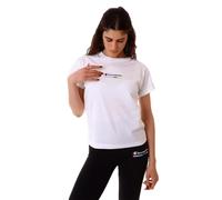 Champion Women's Legacy Graphic Shop W-Authentic Since S/S Crewneck T-Shirt, White, XL
