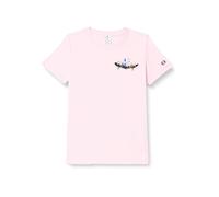 Champion Women's Legacy Icons W-Regular Graphic S/S Crewneck T-Shirt, Baby Pink, M