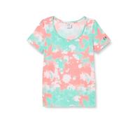 Champion Women's Legacy Minimalist Resort W-Piece-Dyed Regular S/S Crewneck T-Shirt, Pink Peach Allover, M