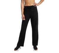 Champion Women's Lightweight Lounge Comfortable Jersey 31.5" Pants (Plus, Black, XXL