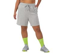 Champion Women's, Lightweight Lounge, Soft Jersey Comfortable Shorts (Plus, Oxford Gray, 4X