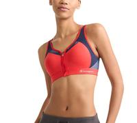 Champion Women's Mesh Racerback Bra, Sports Bra with Max Support for Women, Moisture-Wicking Athletic Sports Bra, Red Flame, 36B