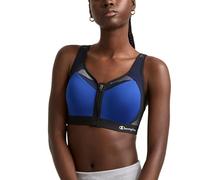 Champion Women's Motion Control Zip Sports Bra, Surf The Web, 34DD