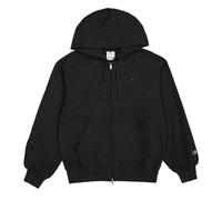 Champion Women's Plain Full Zip Hoodie in Black | Size: Medium Champion Black M