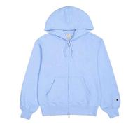 Champion Women's Plain Full Zip Hoodie in Blue | Size: Large Champion Blue L