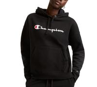Champion Women's, Powerblend, Fleece, Comfortable Hoodie Sweatshirt (Plus Hooded, Black Script, S
