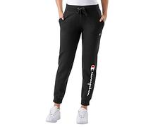 Champion Women's, Powerblend, Fleece Joggers, Comfortable Pants, 29" (Plus, Black Script, XL