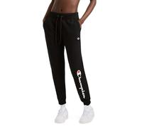 Champion Women's, Powerblend, Fleece Joggers, Comfortable Pants, 29" (Plus, Black Script, XS