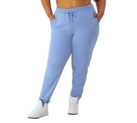 Champion Women's, Powerblend, Fleece, Warm and Comfortable Joggers, 29" (Plus Sweatpants, Plaster Blue, 3X