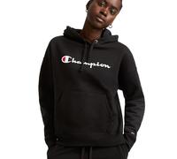 Champion Women's Powerblend Relaxed Hoodie, Screen Print Script, Black-y08113, Large