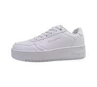 Champion Women's Rebound Platform Low Sneakers, White Ww001, 4.5 UK