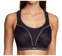 Champion Women's Shock Absorber S5044 Ultimate Run Bra Sports Bra, Black/Silver, 36G