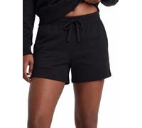 Champion Women's Shorts, Lightweight Lounge, Soft Jersey Comfortable Shorts for Women (Plus, Black, S