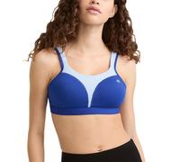 Champion Women's Spot Comfort Full Support Sports Bra, Surf The Web/Ocean Front Blue, 36D