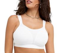 Champion Women's Spot Comfort Full Support Sports Bra, White, 38C