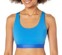 Champion Women's The Absolute Eco Strappy Sports Bra, Blue Jay/Deep Dazzling Blue, XXL