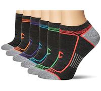Champion Women's X-Temp No Show (Pack of 6) Socks, Black Assortment, 4-8 UK