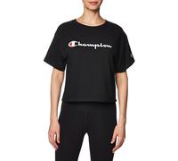 Champion womensThe Cropped Tee Short Sleeve T-Shirt - Black - X-Large