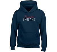 Champions England Kids Hoodie Football Cricket Rugby Sports Gift Hoody Hooded Top Navy Blue